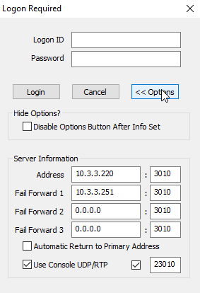 console logon dialog